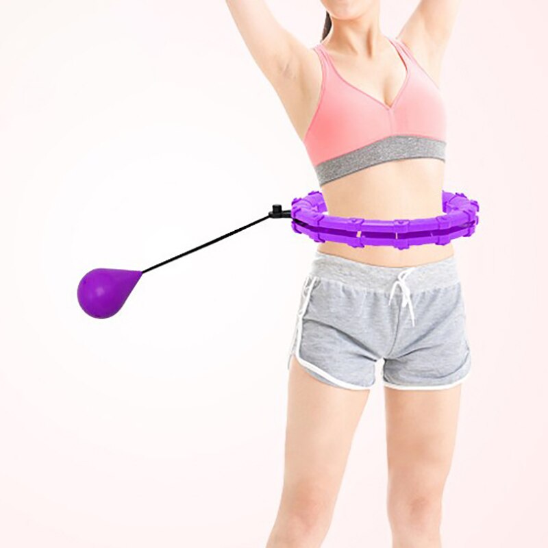 Fitness Sport Hoop Smart Upgrade Intelligente Sport Hoop Einstellbar Dünne Taille Übung Gym Hoop Fitness Ausrüstung Home Training: LILA
