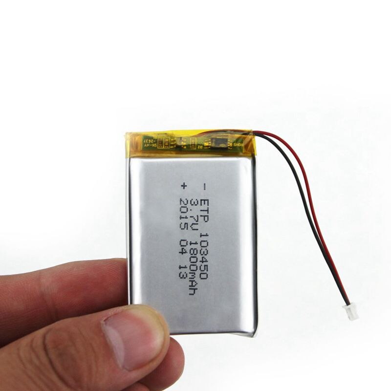 103450 3.7V 1800MAH lipo polymère lithium batterie rechargeable pour MP3 GPS navigateur DVD enregistreur casque e-book caméra