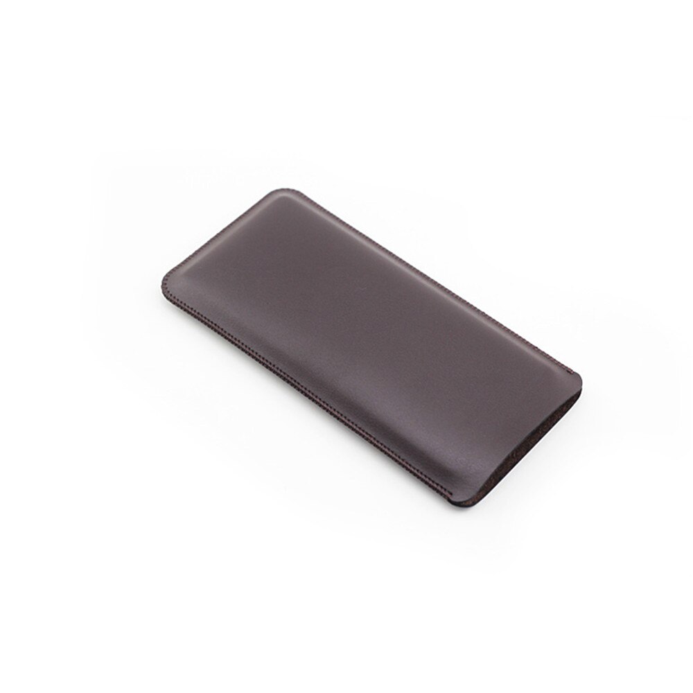 Phone Pouch Ultra Thin Protective Case Microfiber Leather Bag for Samsung Galaxy Fold Phone Accessories: Brown