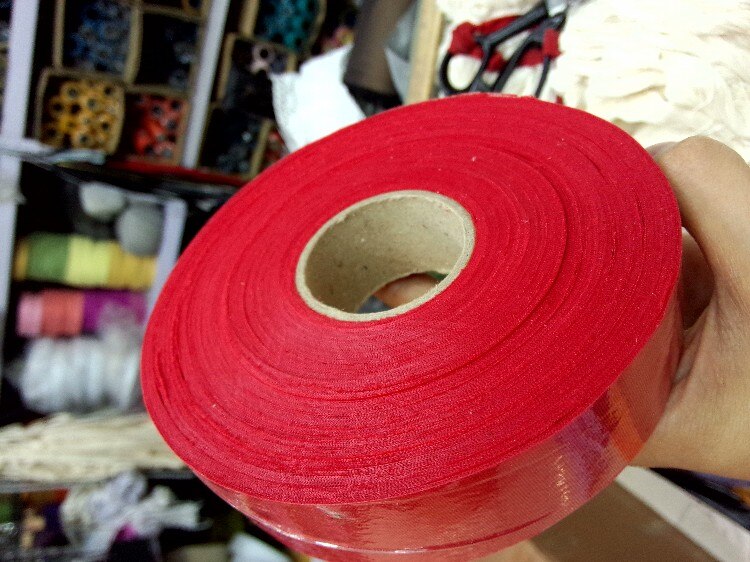 3cm 60 meter Unfolded Cotton Polyester Bias Binding Tapes Patchwork Trim Covered Insertion Upholstery Sewing Textile Webbing: red