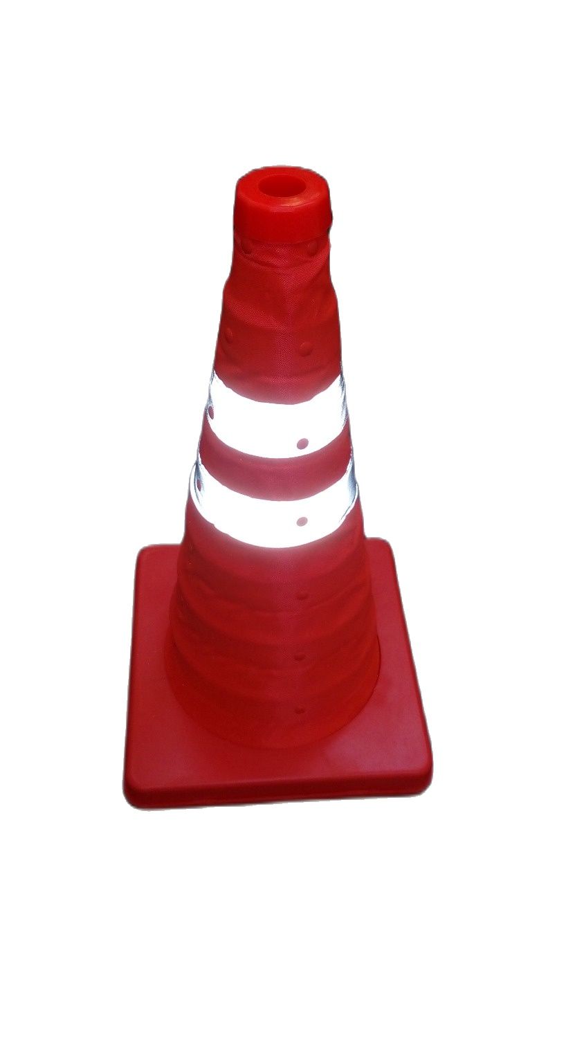 70cm Height Folding Reflective Safety Cones Warning Reflective Plastic Road Cone