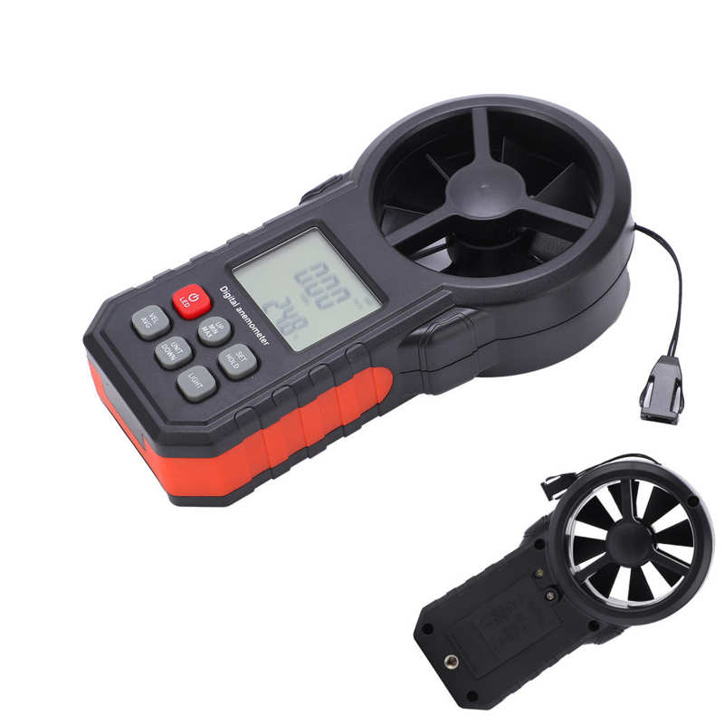 Anemometer Wind Speed Meter Wind Speed Test Tool Wind Speed Tester with LCD Backlight Display Wind Flow Measurement for Home for