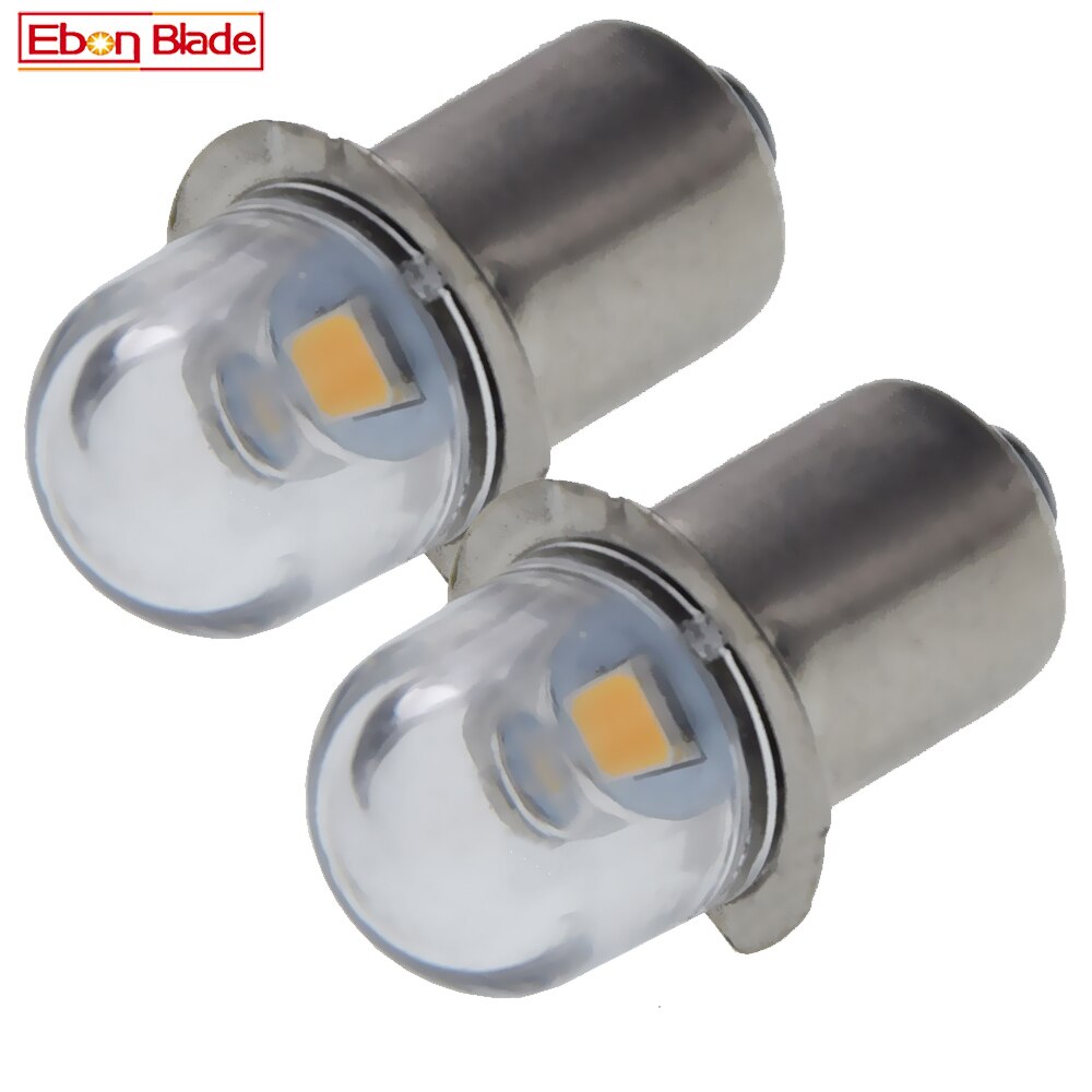 Pair P13.5S PR2 PR3 LED Bulb 2835 1 SMD AC 3V 4.5V 6V 12V 18V Warm 4300K Pure White 6000K Replace For Torch Flashlight Work Lamp: DEEP BLUE / 4300K