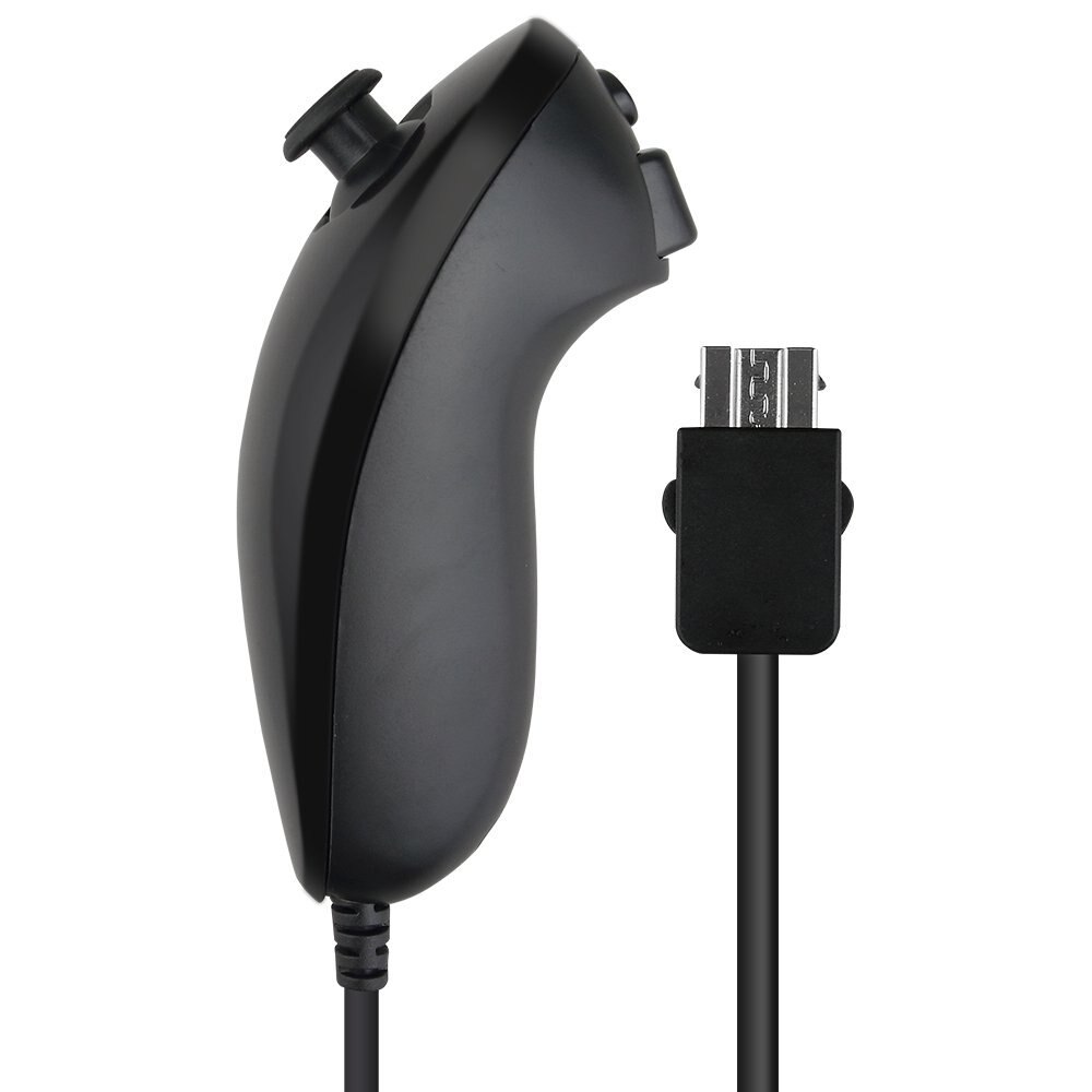 Nunchuck Game Controller For Nintendo Wii Game Controller Joystick Gamepad For Wii Gaming Accessories: black