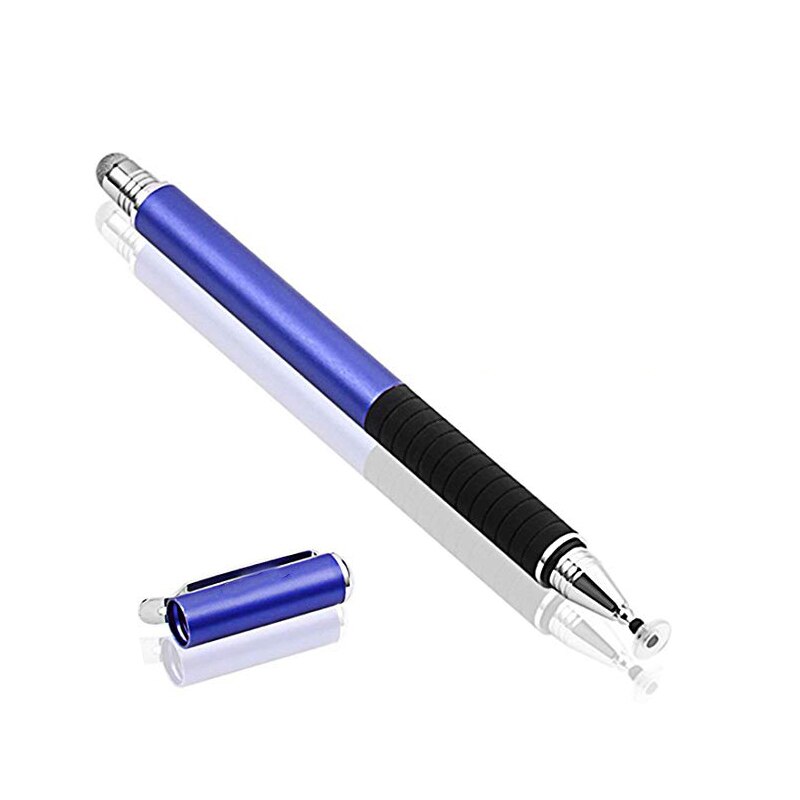 Universal 2 In 1 Fiber Stylus for Phone Tablet Touch Pen Drawing Capacitive Screen Pencil For Smartphone Note Smart Android Pen: Dark Blue