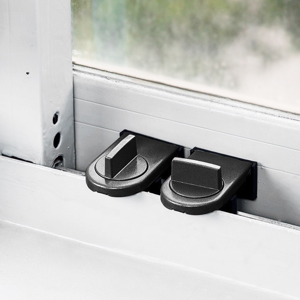 Locks on Windows adjustable security door latch Mobile window insurance lock anti-theft protection lock window stoppers#0519y30