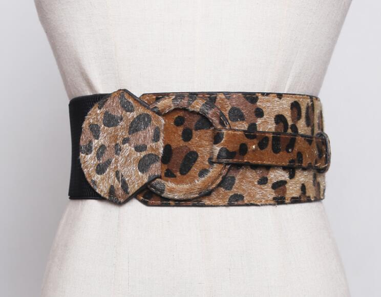 Fajas elásticas y elegantes para mujer, cinturones anchos, corsé de hebilla grande, cinturones de cintura, accesorios de ropa: E001