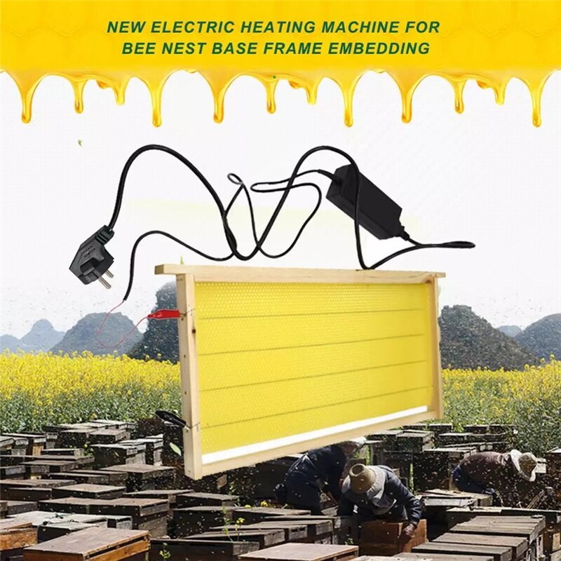 Beekeeping Electric Embedder Heating Device Frame Wire Embedder 220V Beehive Installer Equipment Beekeeper Bee Apiculture Tools