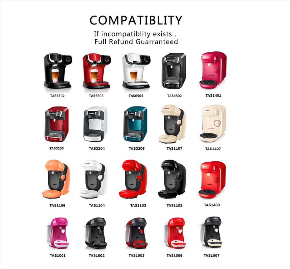 Cápsula de café reutilizable Bosch para máquina Tassimo BOSCH, taza de filtro recargable, máquina de café expreso de 60ml/180ml/200ml/220ml icafilas