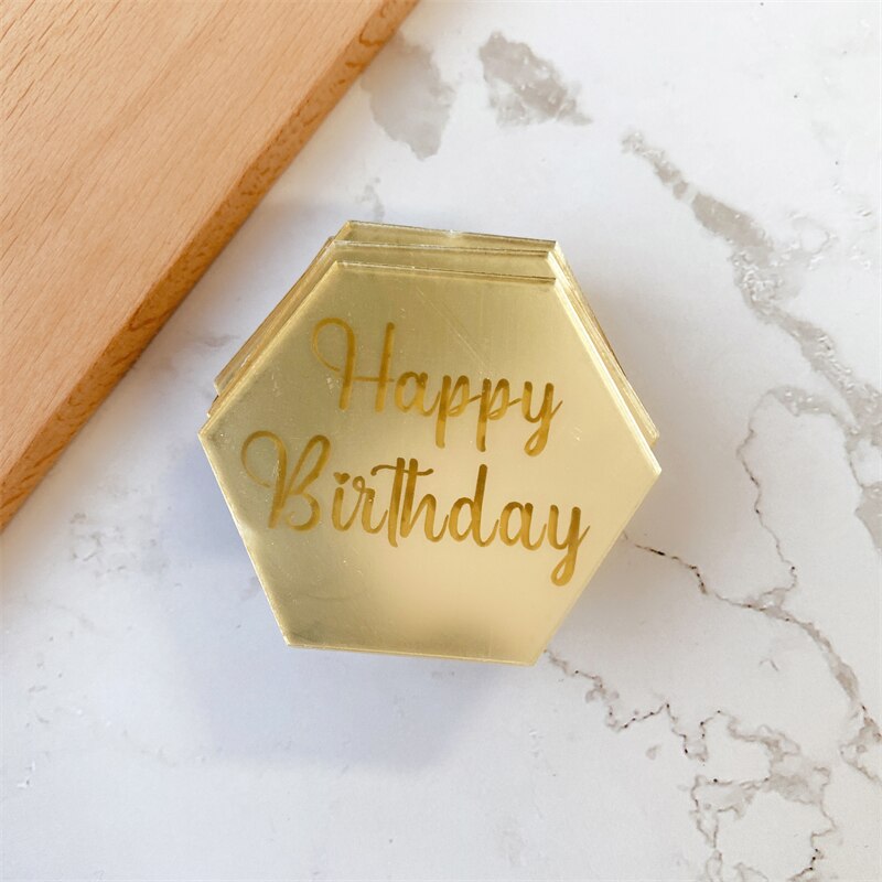 12 Stuks Vlinder Gelukkige Verjaardag Cake Topper Party Wedding Decor Cake Insert Vlag Verjaardag Topper Diy Bakken Cake Decorating Gereedschap: 10pcs-014-Gold