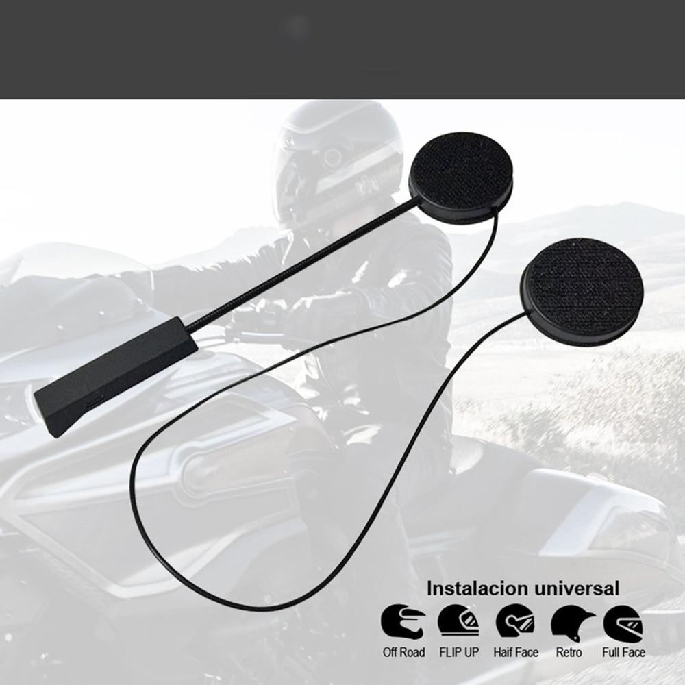 Moto hjelm bluetooth 5.0 headset anti-interferens til motorcykel hjelm ridning intercom moto håndfri hovedtelefon  mp3 højttalere