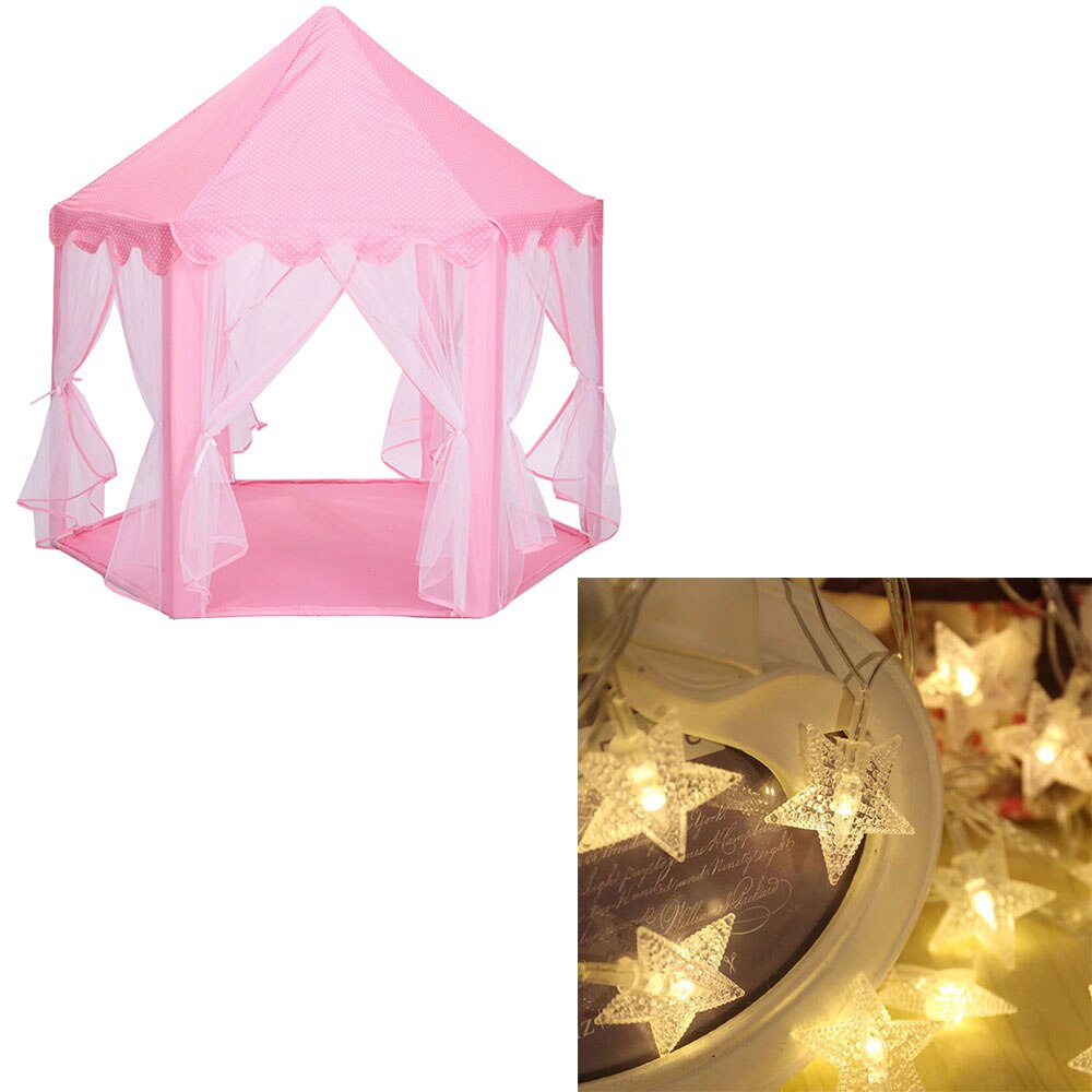 Portable Princess Castle Children Play Activity Tent Fairy House Fun Playhouse Beach Tent Boys Girls Baby Toys For Children: WJ3003A P1