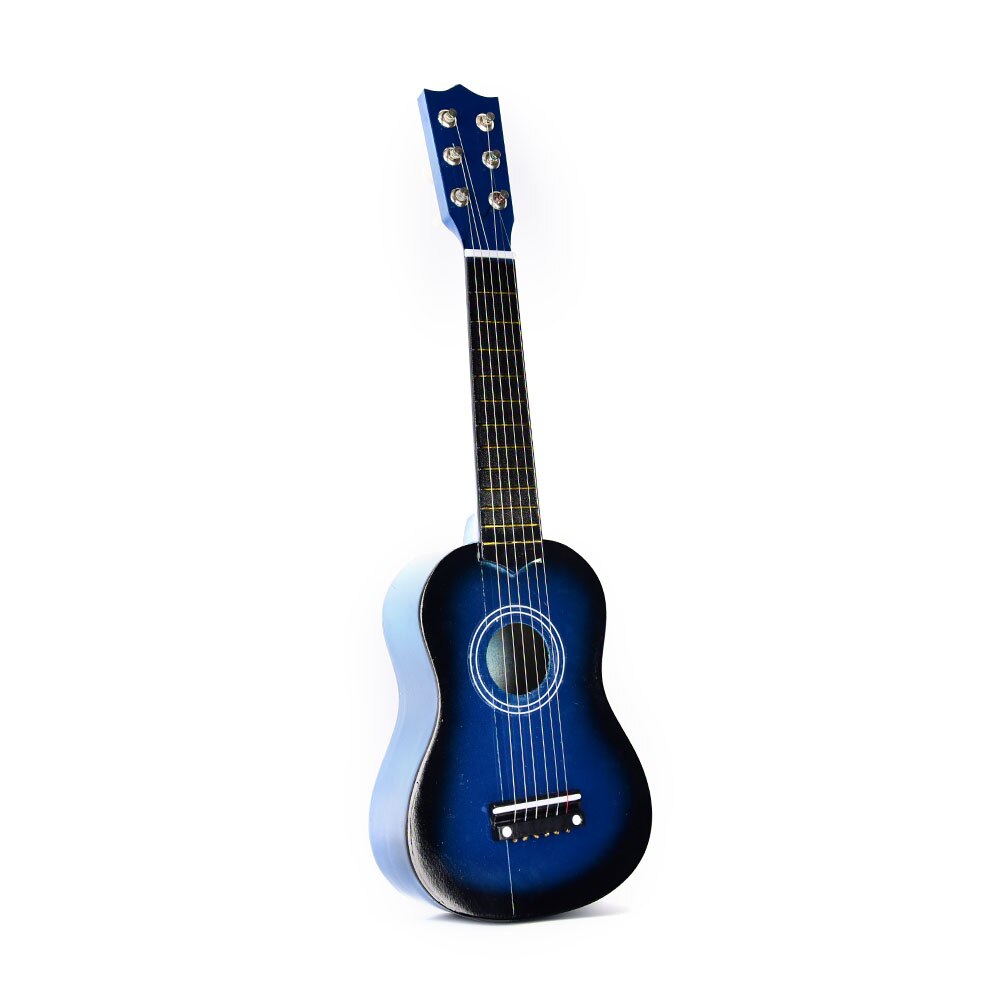 21 ukulele begynder børn hawaiiansk instrument streng guitar streng pick 54 x 17 x 5.5 cm: Blå
