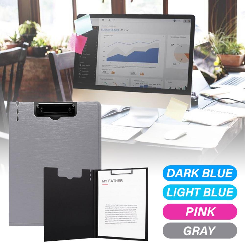 A4 Document File Folder Clipboard Foam Board Clip Writing Board Folding Folder Business Conference Office Work School Test Field
