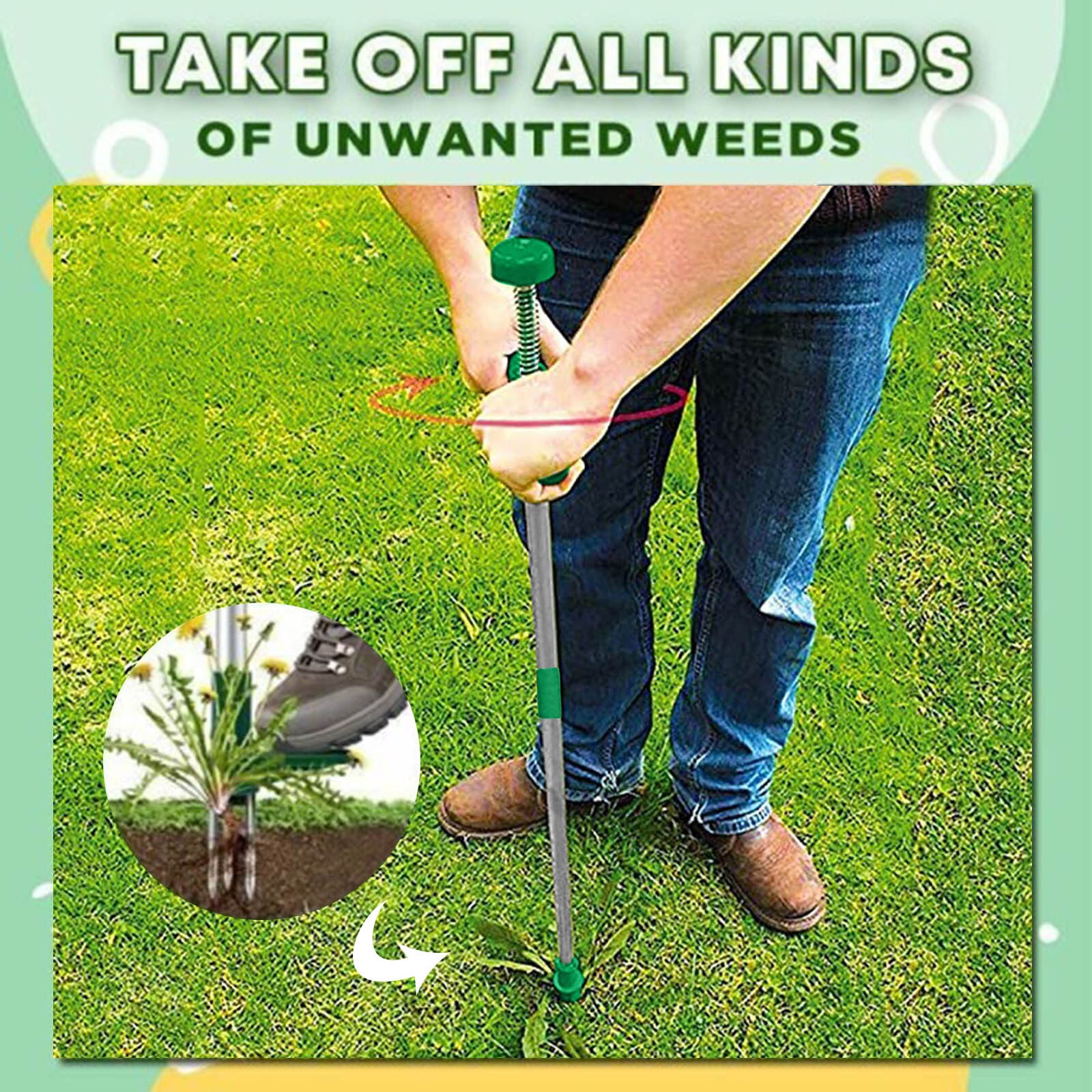 Long Handle Remover Durable Garden Lawn Weeder Outdoor Yard Grass Root Puller Tools Garden Planting Elements Root Remover