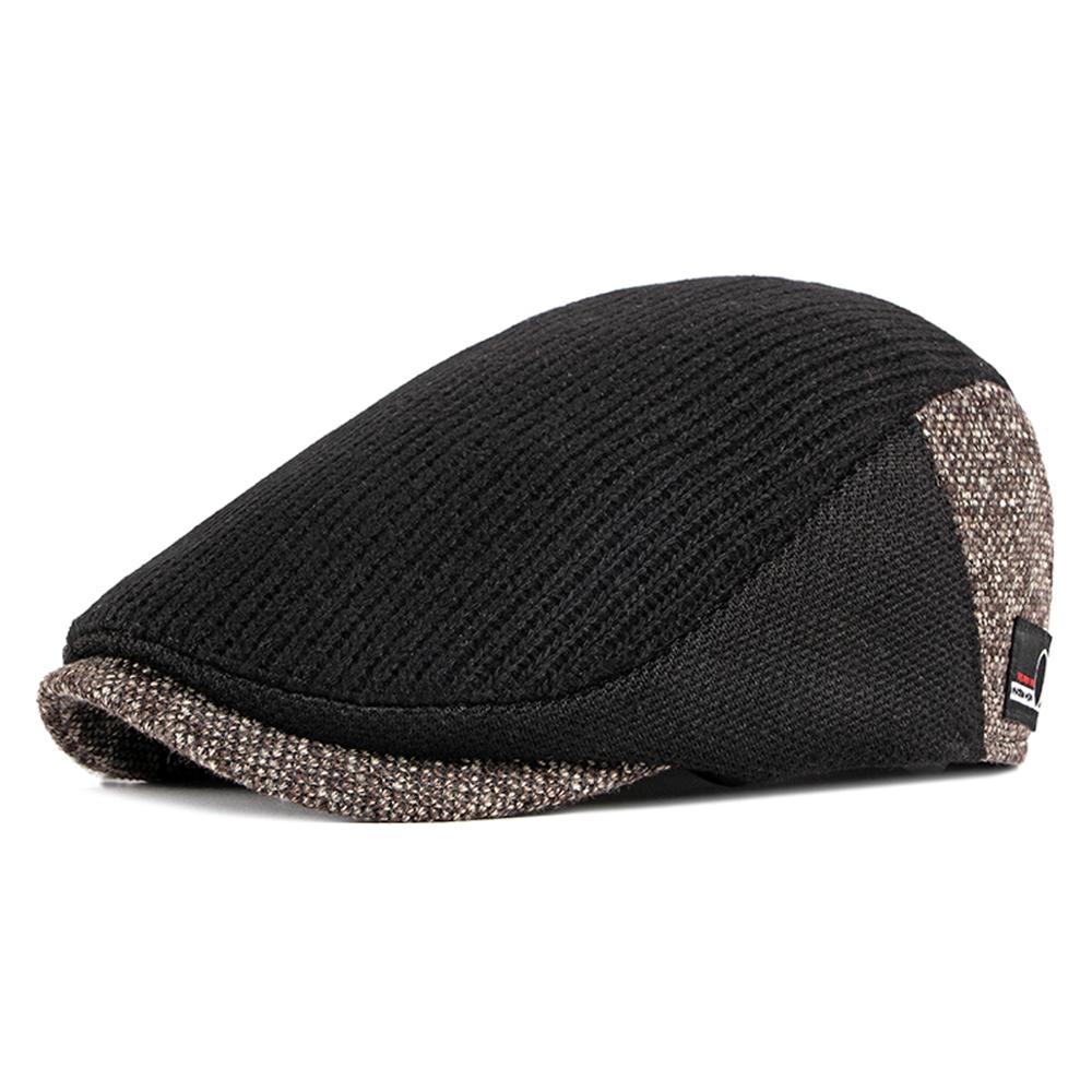 Boina de cuadros estilo inglés clásico para hombre y mujer, gorros deportivos informales Unisex, boina de lana a cuadros, gorra plana