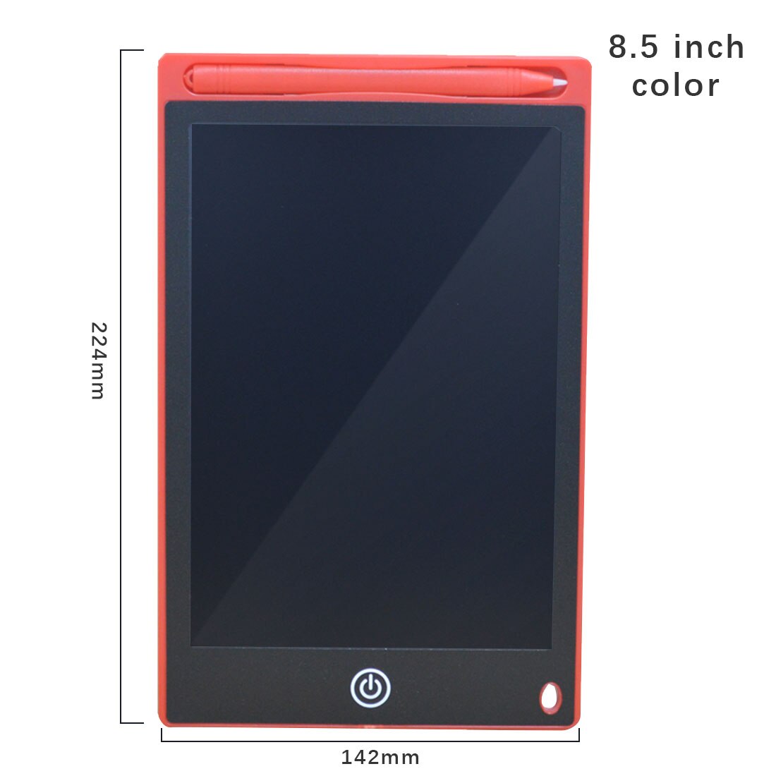 Noyokeredigital tegning tablet 8.5 tommer lcd skrivetavle pad til kunstnere animation tegning grafik tablet: Rød