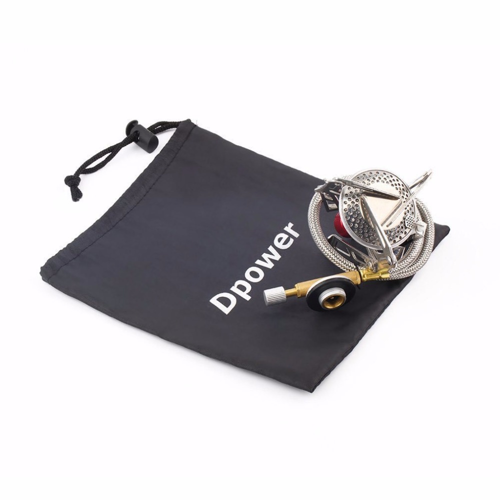 Portable Outdoor Folding Gas Stove Camping Hiking Picnic Stove Camping Stove Split Burner Stainless Steel Material