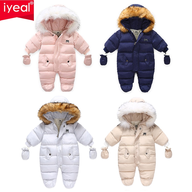 Combinaison Polaire Bébé Hiver - Chaud Et Doux - Combinaison Neige Avec Capuche à Oreilles D'ours - Nouveau-né Fille Ou Garçon