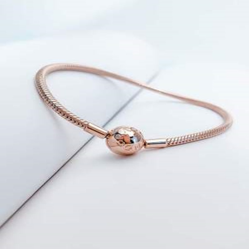 Panjia Rose Gold Ronde Hoofd Soft Snake Bone Base Chain