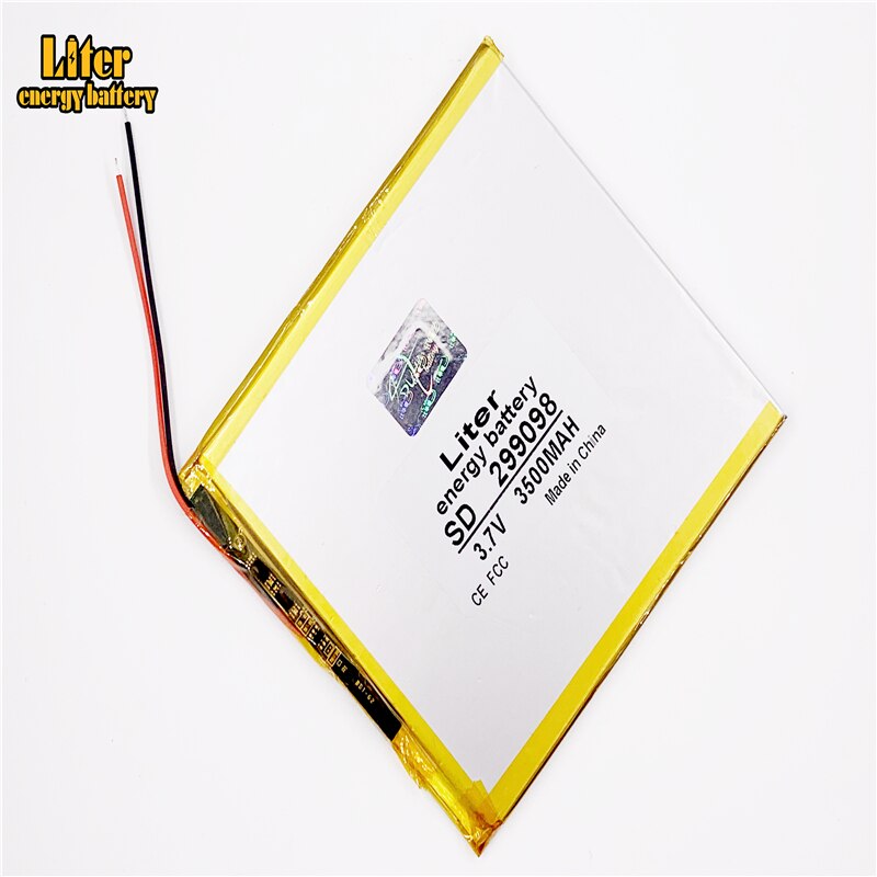 299098 3.7V 3500mah Lithium polymer Battery with Protection Board For PDA Tablet PCs Digital Products