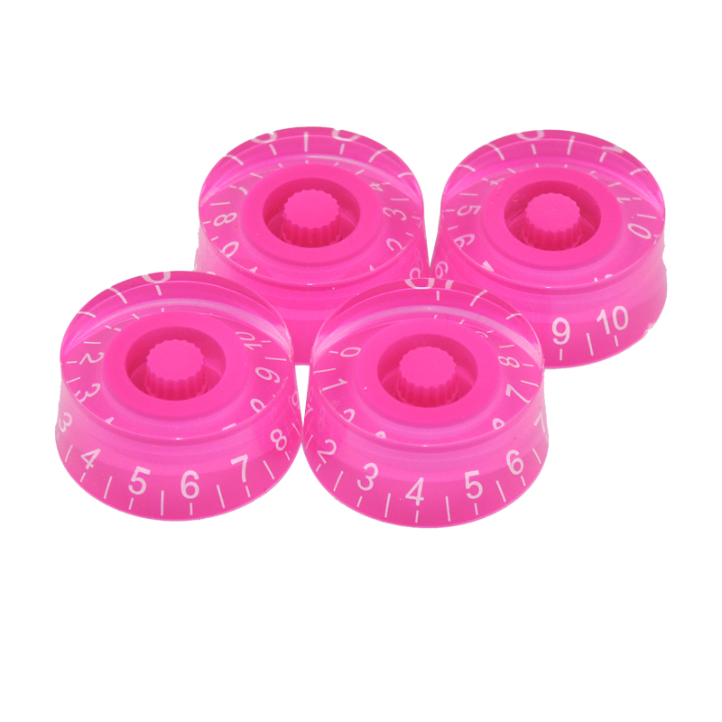 4 PCS Round Guitar Knobs Speed Volume Tone Control Knobs Rotary Knobs for Electric Guitar Parts Replacement: PURPLE
