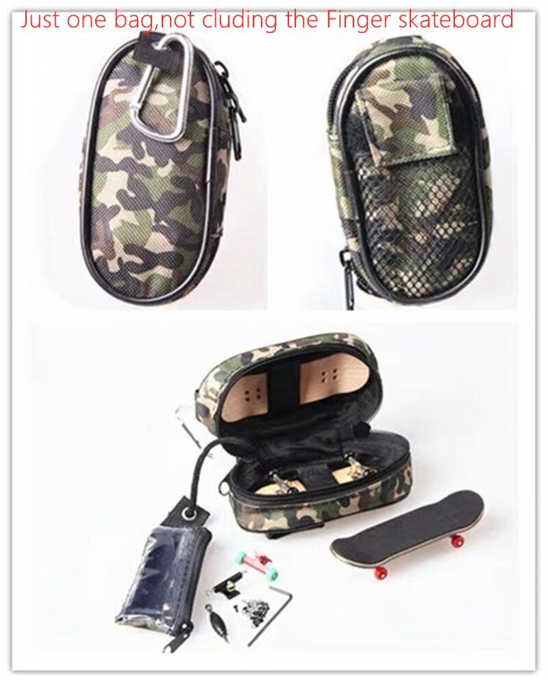 easy carry fingerboard bag finger skateboard bag: Olive