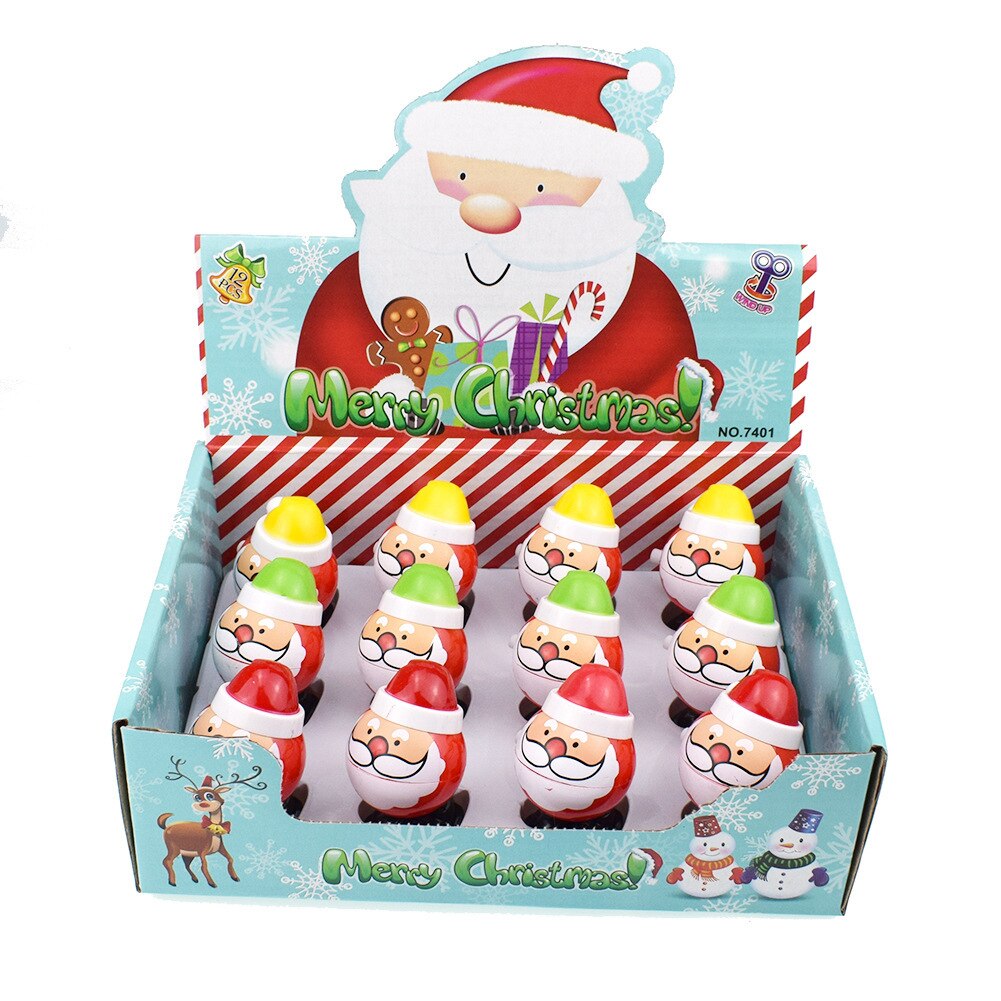 1Pc Interessante Real Lente Op Ketting Springen Open Mond Kerstman Kerst Kleine Speelgoed