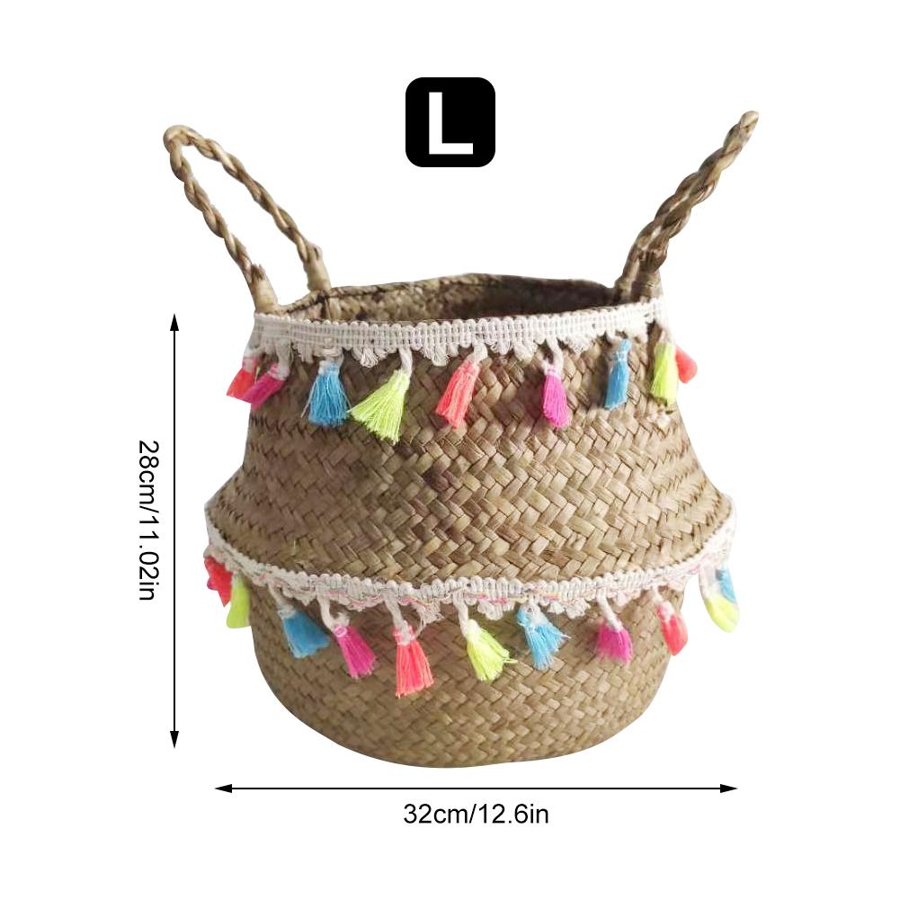 Nordic Style Rattan Basket Set Woven Storage Basket Dirty Clothes Organizer For Picnic Hotel Household Laundry Toy Dirty Clothes