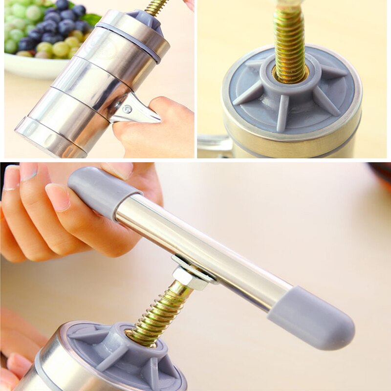 Stainless Steel Noodle Maker With 5 Models Manual Noodles Press Pasta Machine Kitchen Tools Vegetable Fruit Juicer Steel