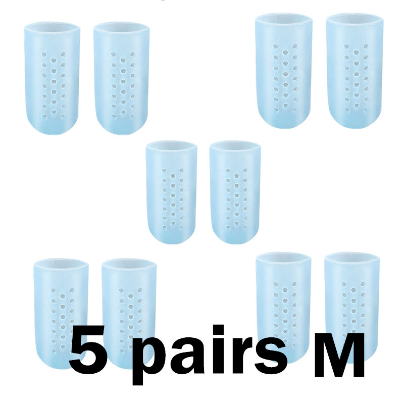 RHBJ Breathable Blue Silicone Toe Caps Anti-Friction Breathable Prevents Blisters Toe Caps Cover Foot Care Toe Protector: army green