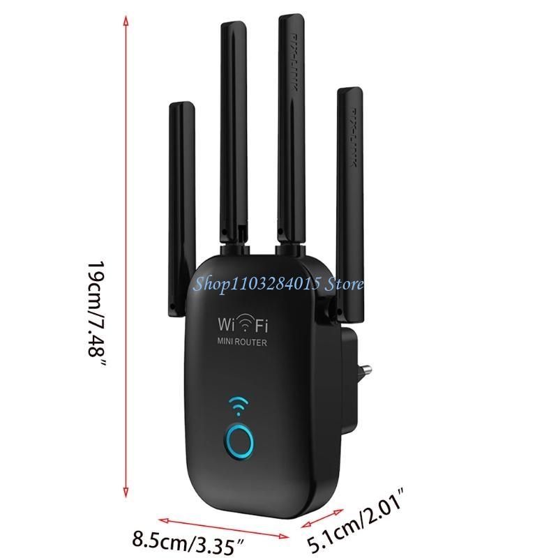 R6FF High-power WiFi Extender 1200Mbps Wireless Repeater Dual Band Expander Full Coverage Extend
