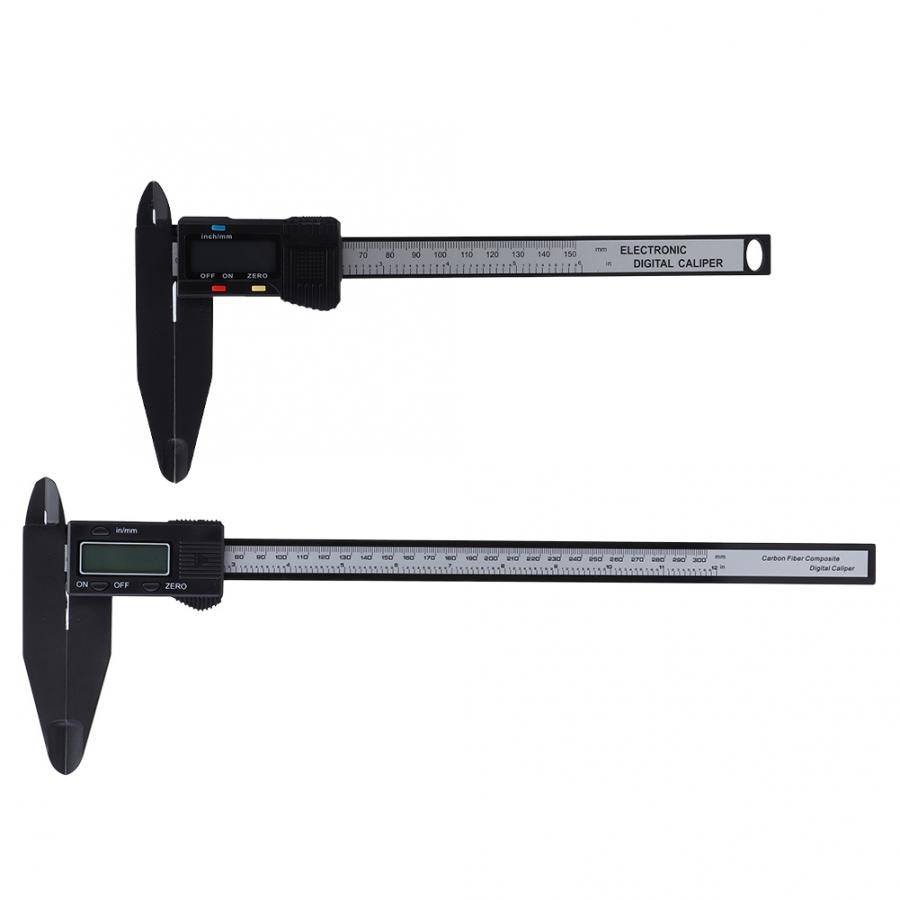 Digital Electronic Caliper Carbon Ruler with Long Jaw Measuring Tool 150mm/300mm