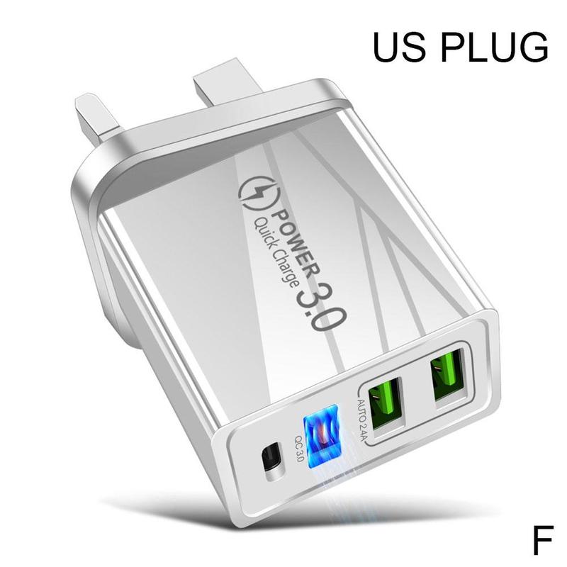 praktisch Ladegerät Schnelle Ladung PD20W QC 3,0 2,4 EIN Ladegerät USB Hohe Dual Beständig Multi-Hafen Mit Kopf USB PD Temperatur H0F4: F