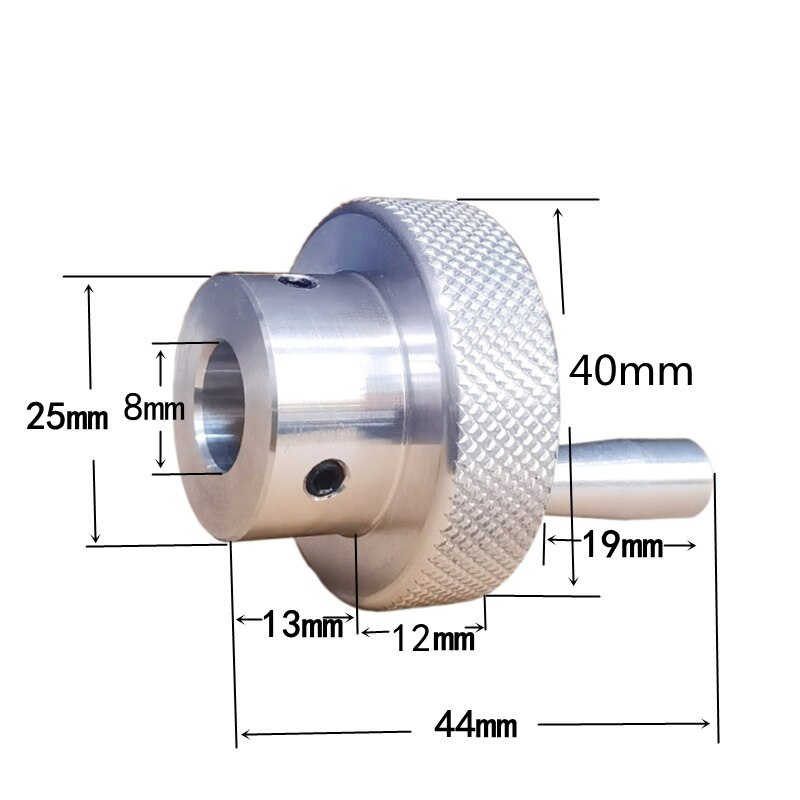 1Pcs Aluminum alloy mini handwheel mechanical hand wheel: Outer diameter40-8mm