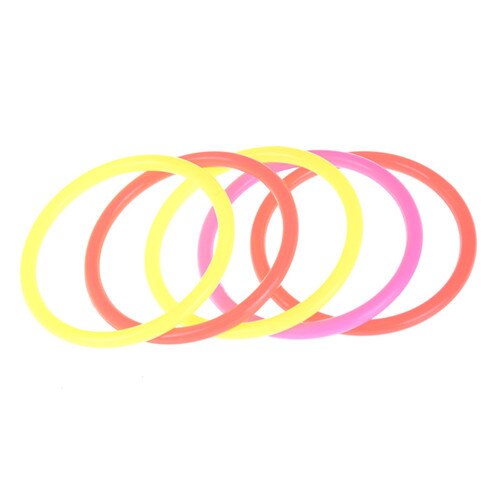 Colorful Plastic Toss Ring Separable Throw Toy Children Kid Indoor Outdoor Sport Hoopla Piling Ring Circle Toy