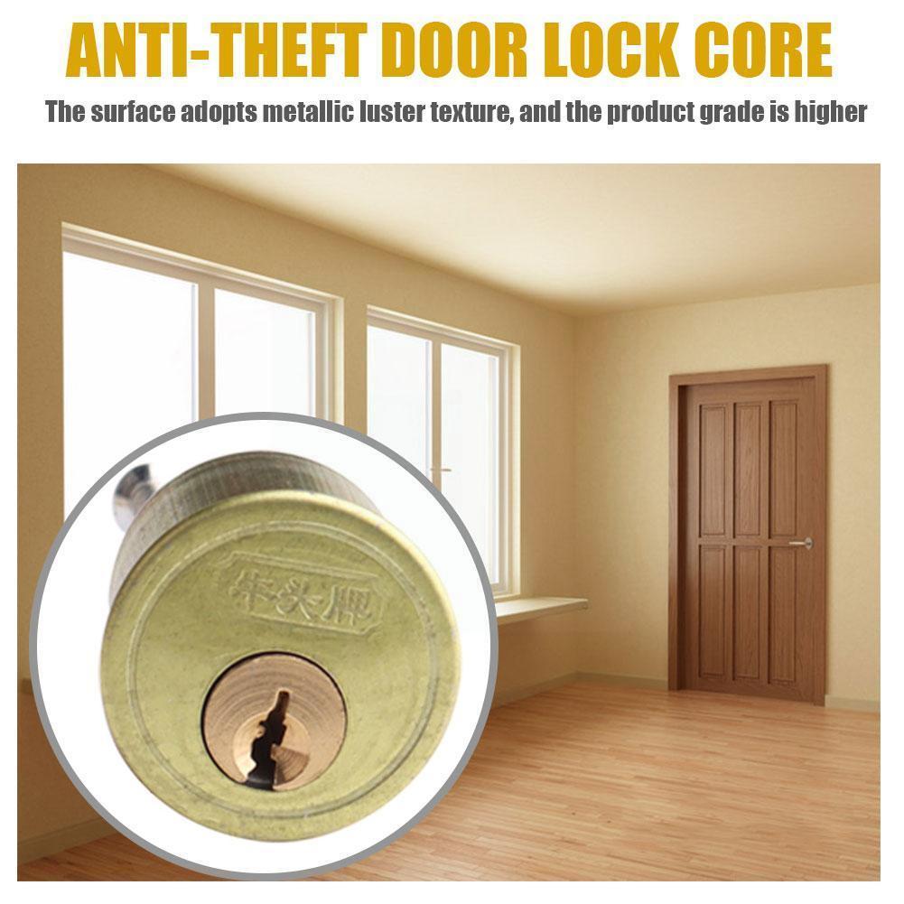 Steel Entrance Passage Door Lock With For Home Hotel Bedroom Living Room Bathroom Round Door Handle Door Knob Lock U9w1