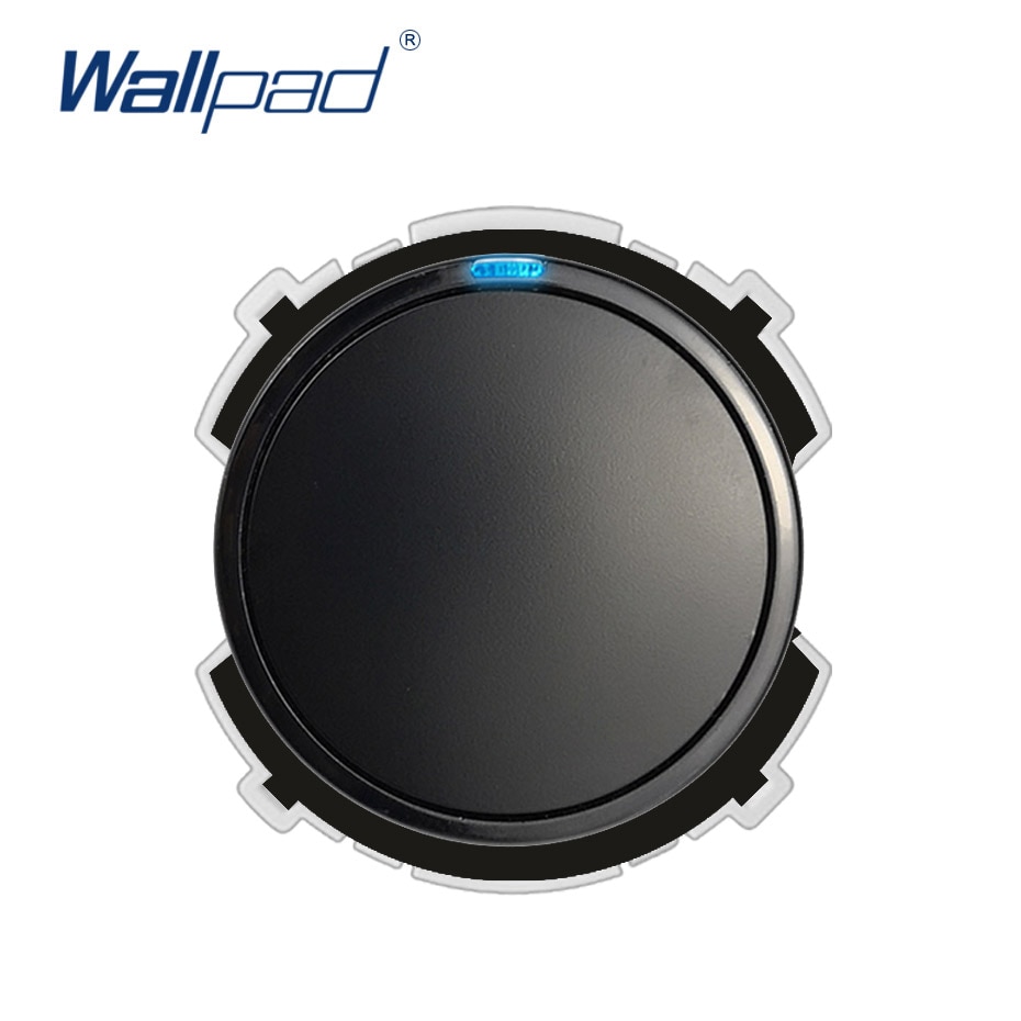 Wallpad 1 Gang 1 Way Wall Light Switch LED Indicator Function Key Only Free Combination