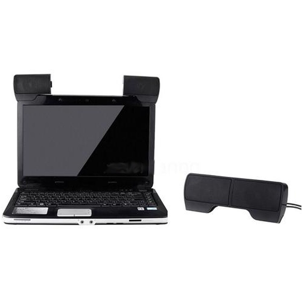 1 Paar Mini Draagbare Usb Stereo Luidsprekers Lijn Controller Soundbar Voor Laptop Notebook Mp3 Telefoon Muziekspeler Pc Met Clip