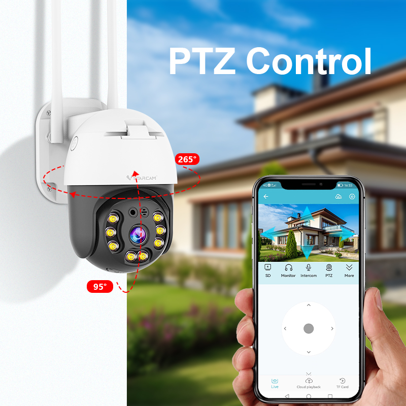 Vstarcam 1080p ptz wifi ip kamera 3mp outdoor farbe nachtsicht ai mensch erkennen drahtlose kamera p2p audio cctv überwachungs kamera