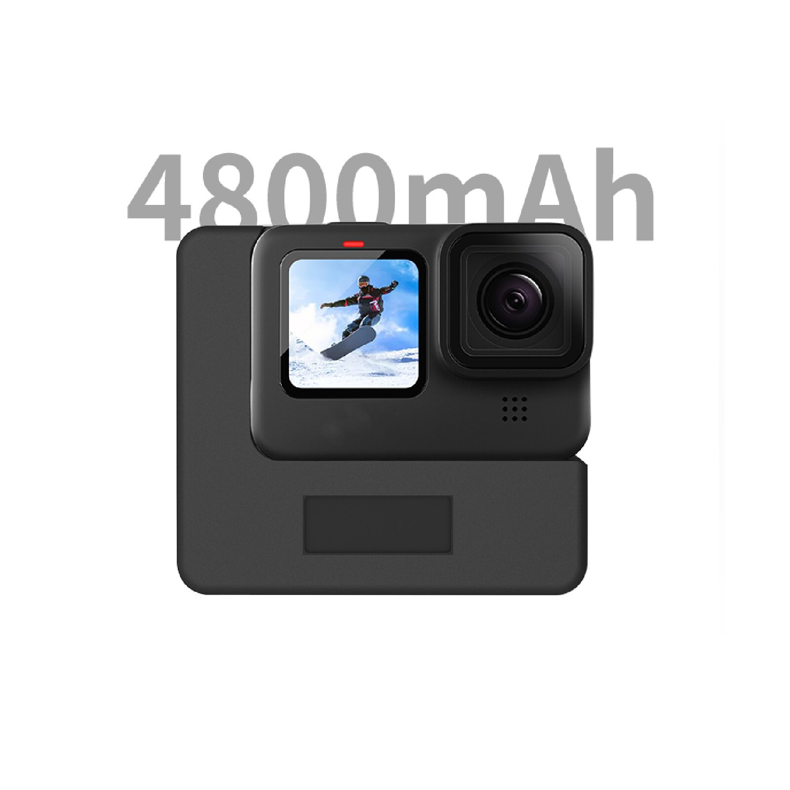 Camera Power Accessoire Met Beschermende Frame Fit Voor Sheingka Gopro Hero 9/10-Zwart