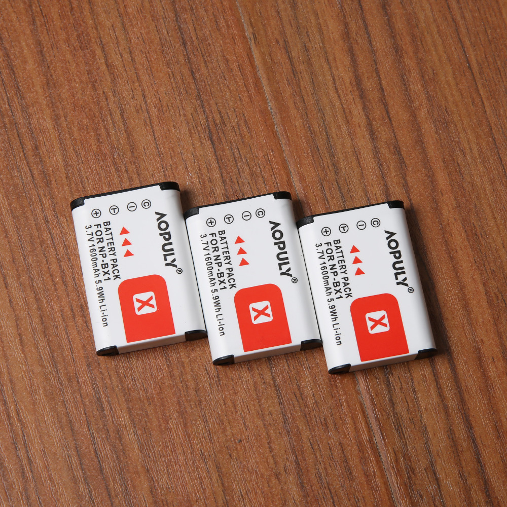 För sony np -bx1 npbx 1 np bx1 batteri för sony fdr -x3000r rx100 rx100 m7 m6 as300 hx400 hx60 wx350 as300v hdr -as300r fdr -x3000: 3 batterier