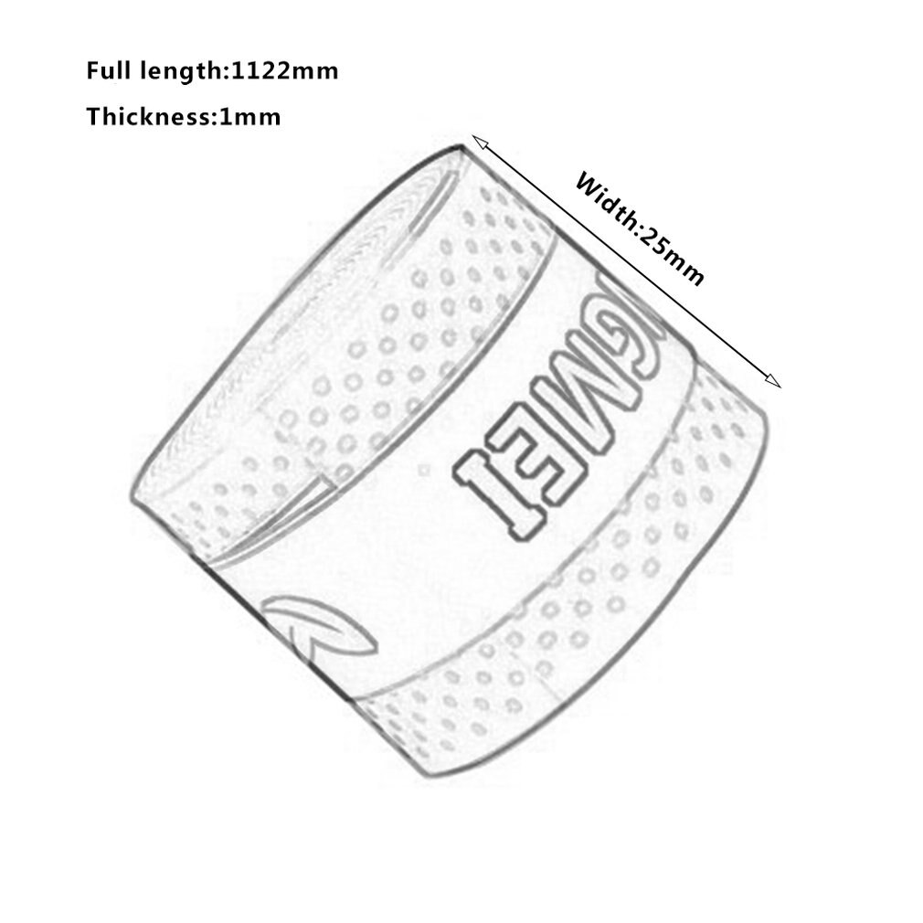 Elastische Druk Punt Dunne Gedeelte Droog Zweet-Absorberend Rubber Band Tennis Racket Badminton Racket Hengel Universele