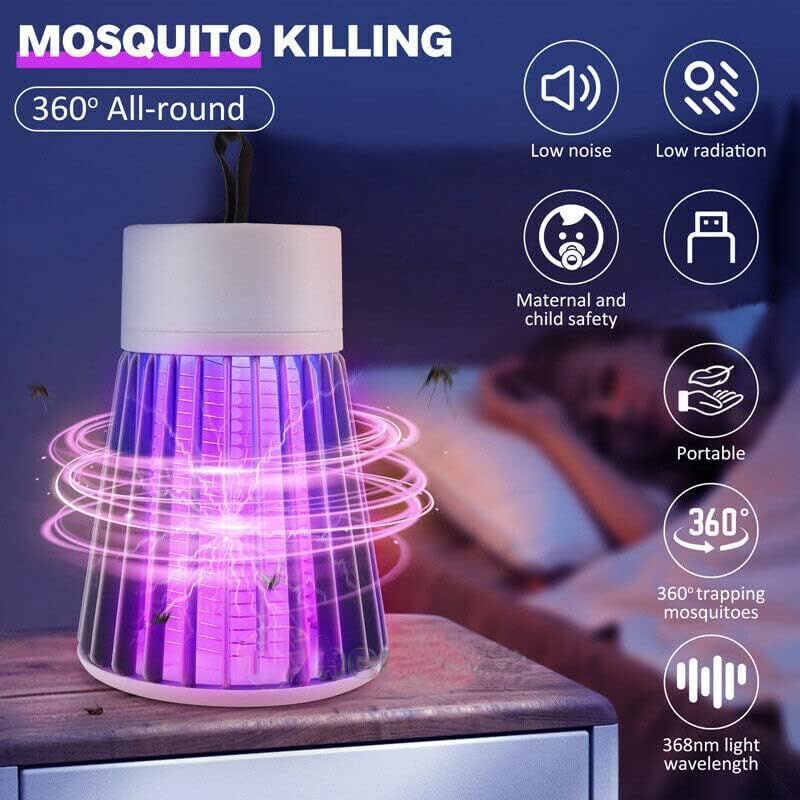 1Pc Elektrische Schok Muggenmoordenaar Lamp Waterdichte Twee-In-Een Bug Zapper Voor Slaapkamer Buitengebruik-Doodt Motten Wespen Muggen Meer!