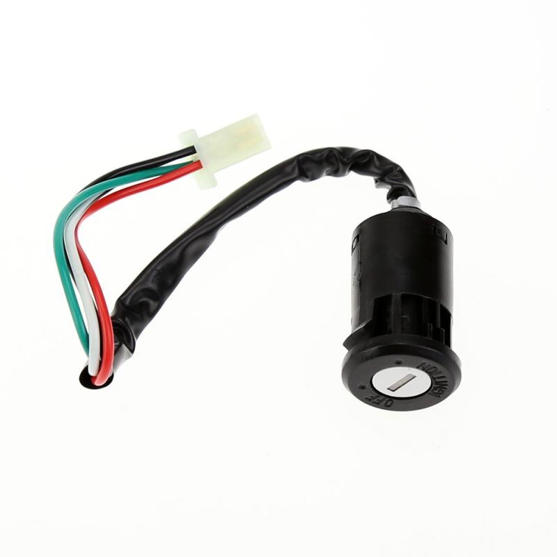 Key Ignition Switch 2pcs key 4 wire Ignition lock for dirt bike ATV motorcycle Use for Yamaha Suzuki kawasaki Scooter