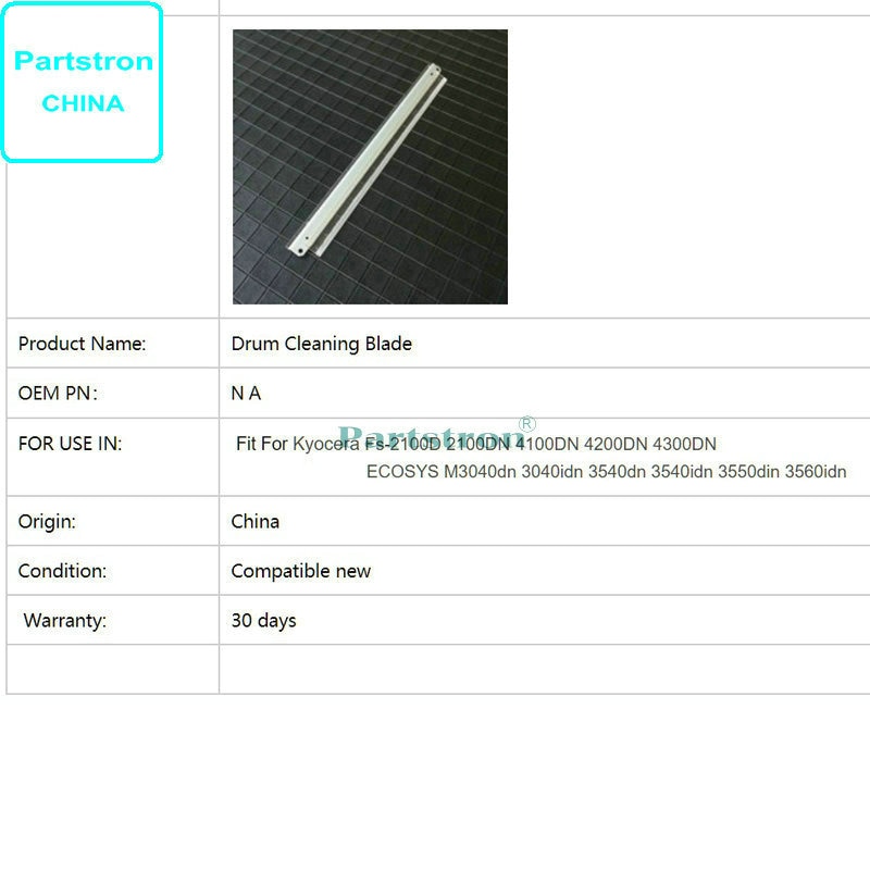 3Stck Trommel Reinigung Klinge für Höhle einsatz in Kyocera Fs-2100D 2100DN 4100DN 4200DN 4300DN M3040dn 3040idn 3540dn 3540idn 3550Lärm 3560idn
