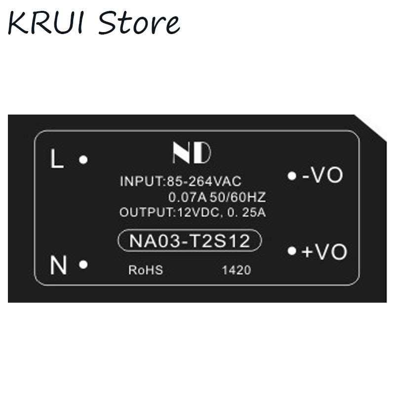 NA03-T2S12 1 stks samll grootte Schakelende voeding 12 v 3 w constante enkele uitgang ac-dc converter
