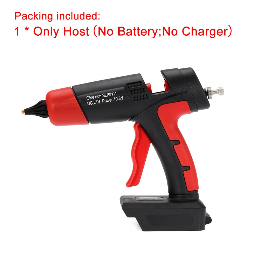 21V Melt Glue Gun Rechargeable Cordless Electric Fuse Glue Gun For 11mm Glue Stick Lithium Battery Home DIY Repair Tool: Only Host