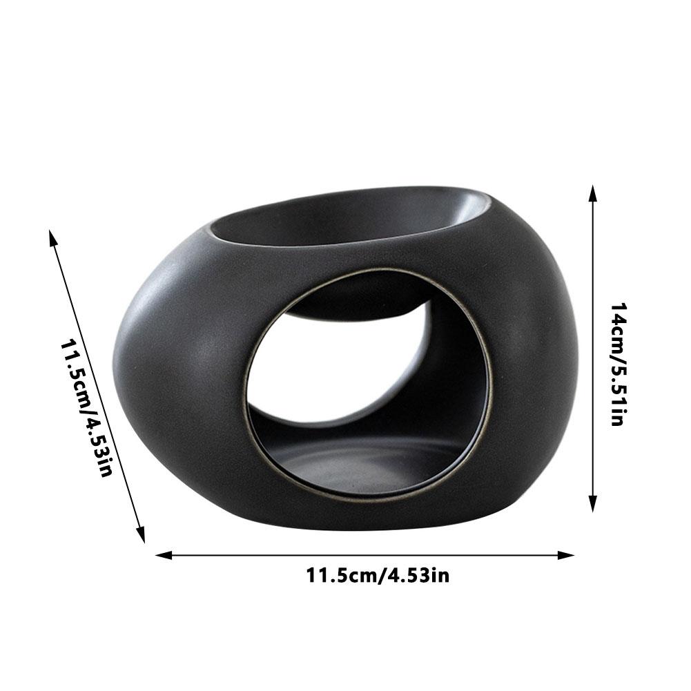 Portacandele in ceramica Bruciatore di olio essenziale Diffusore di canna Forno per uso domestico Spa Salon Bruciatore di incenso per aromaterapia liquida