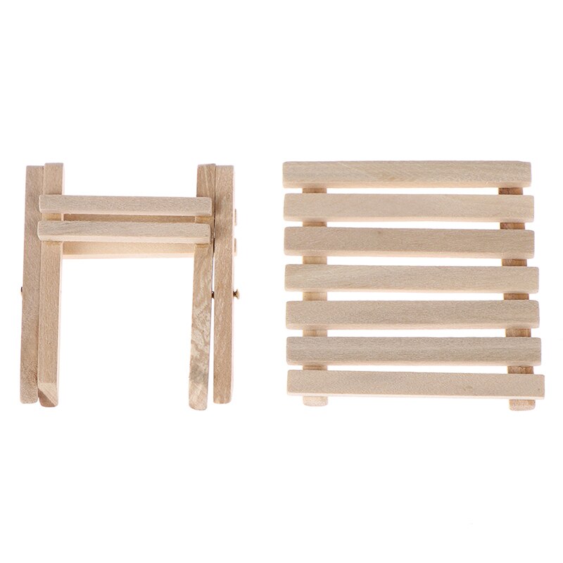 1:12 Diy Miniatuur Meubelen Strand Klaptafel Voor Kinderen Speelgoed Voor Mini Poppenhuis Miniaturen Meubels Speelgoed Voor Kinderen